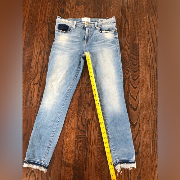 FRAME Women’s 27 Le Skinny de Jeanne Crop in Benton wash - VGUC!! - Picture 10 of 13
